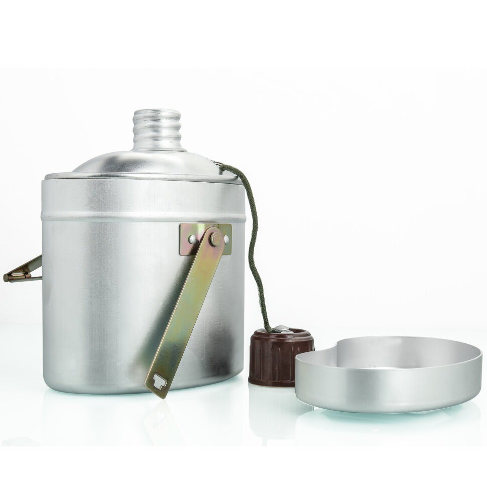 Котелок солдатский комбинированный (новодел), с чехлом, 1000 мл. Котелок солдатский комбинированный (новодел), с чехлом, 1000 мл.