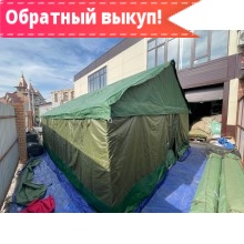 Палатка Каркасная утепленная зеленого цвета 5х4